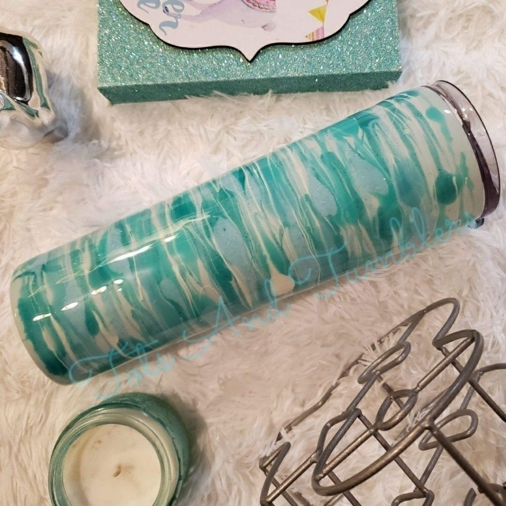 Acrylic Pour 30oz HOGG Skinny Tumbler